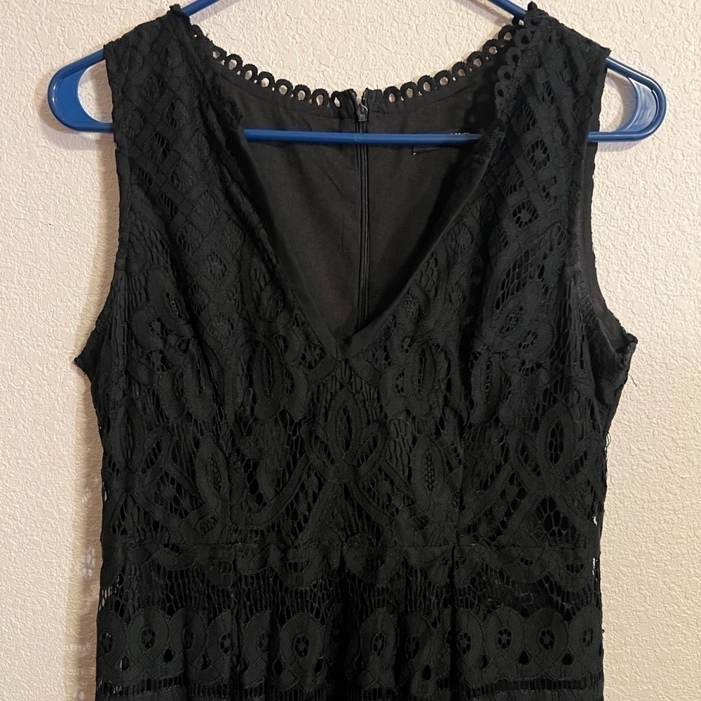 Black Lace SellSar Dress Size Large - Picture 3 of 8